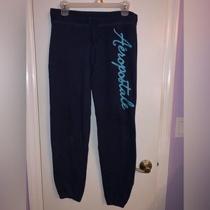 Aeropostale Women’s Navy Blue Scrunched Ankle Sweatpants Teal SIZE S 2011